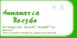 annamaria moczko business card